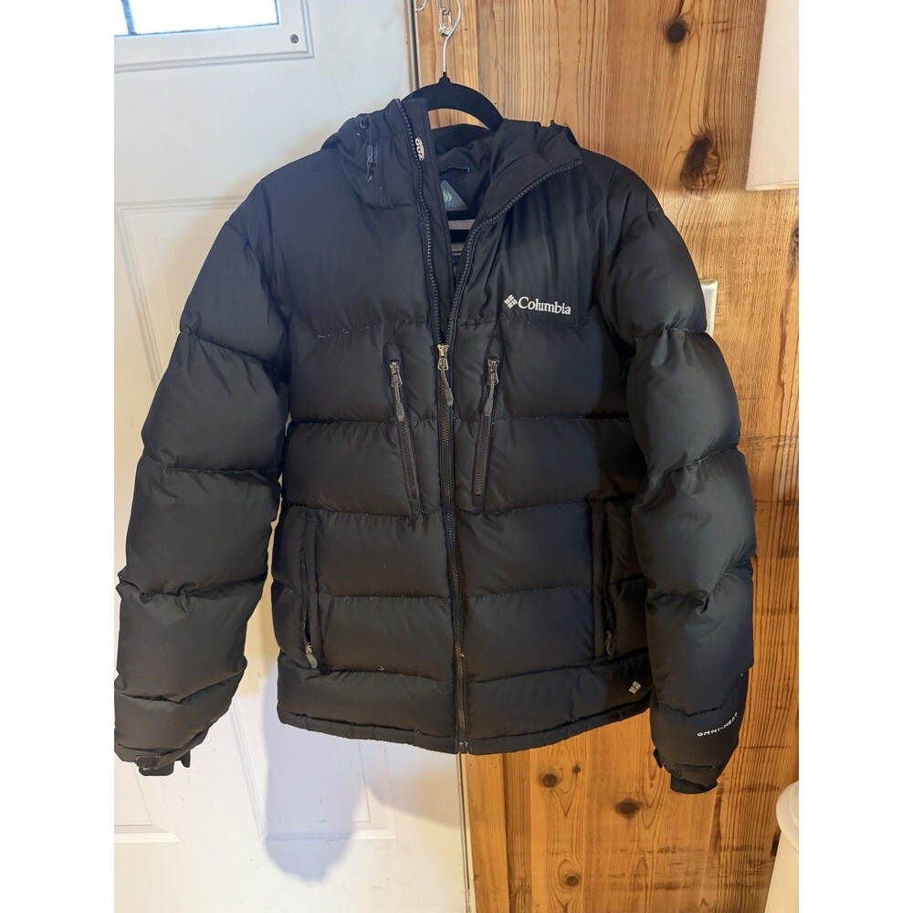 Columbia Alaskan II Down Jacket Mens M Black 700 Fill Weight